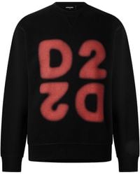 DSquared² - Crew Neck Long Sleeve Sweatshirt - Lyst