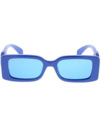Gucci - Eyewear Rectangular Frame Sunglasses - Lyst