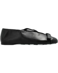 Moschino - Bow Embellished Ballet Flats - Lyst