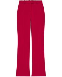 McQueen - Grain De Poudre Tailored Trousers - Lyst