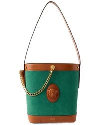 Versace - Pivot Small Leather Bucket Bag - Lyst