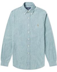 Polo Ralph Lauren - Pony Embroidered Curved Hem Shirt - Lyst