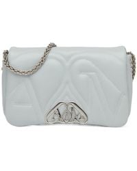 McQueen - The Seal Logo Plaque Small Shoulder Bag - Lyst