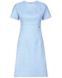 Dolce & Gabbana - Rachel Tweed Dress With Dg Logo - Lyst