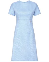 Dolce & Gabbana - Rachel Tweed Dress With Dg Logo - Lyst