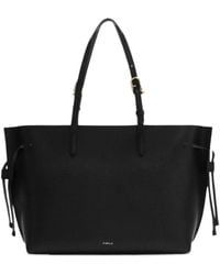 Furla - Logo Lettering Drawstring Shoulder Bag - Lyst