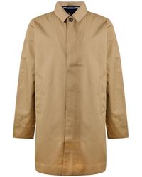 Barbour - Single-Breasted Mid-Length Utility Jacket - Lyst