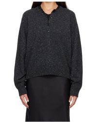 Loulou de Saison - Henley-Neck Sweater - Lyst