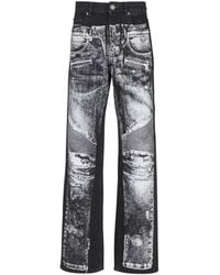 Balmain - Wide Jeans - Lyst