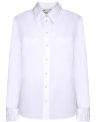 Tory Burch - Long-Sleeved Poplin Shirt - Lyst