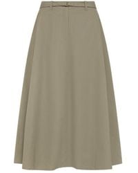 Seventy - Belted A-Line Midi Skirt - Lyst