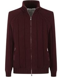 Brunello Cucinelli - Zip-Up Ribbed-Knit Jacket - Lyst