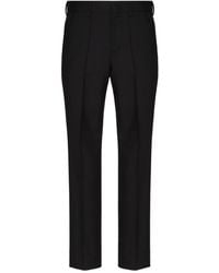Valentino - Pleated Straight Leg Trousers - Lyst