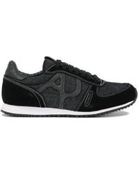 Armani Jeans - Logo Details Casual Sneakers - Lyst