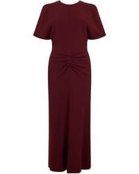 Victoria Beckham - Bela Draped Long Dress - Lyst