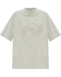 AllSaints - Crew Neck T-Shirt - Lyst
