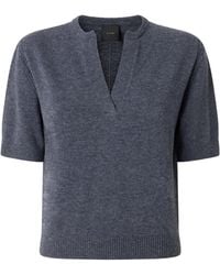 Pinko - Short Sleeved V-Neck Jumper - Lyst