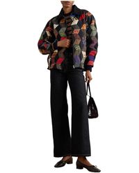 Sea Adelina Quilted Jacket in Black | Lyst