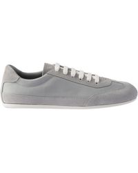 Prada - Suede And Fabric Sneakers - Lyst
