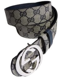 Gucci - Reversible Belt With Interlocking G Buckle - Lyst