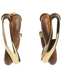 Jacquemus - Twisted Design Square Hoop Earrings - Lyst