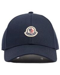 Moncler - Logo Cotton Gabardine Baseball Cap - Lyst