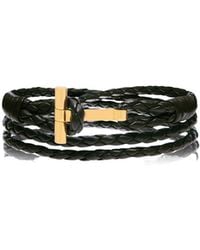 Tom Ford - Braided Leather Necklace - Lyst