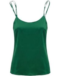 Max Mara - Emerald Top Silk, Elastane - Lyst