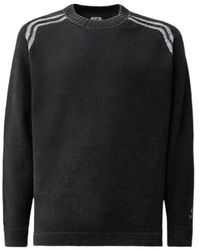 C.P. Company - Stripe-Detail Crew-Neck Sweater - Lyst