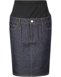 Coperni - Hybrid Midi Denim Skirt - Lyst
