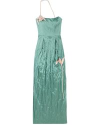 Erdem - One-Shoulder Beaded Appliqué Pleated Dress - Lyst
