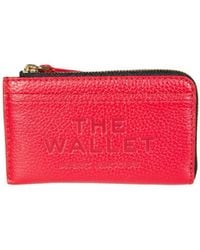 Marc Jacobs - The Leather Top Zip Wallet - Lyst