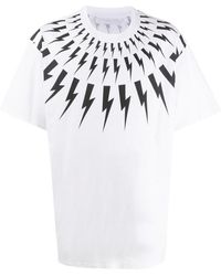 Neil Barrett - Lightning Printed T-Shirt - Lyst