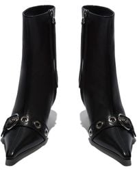 Aeyde - Solid Color Ankle Heeled Boots - Lyst