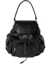 Miu Miu - Leather Backpack - Lyst