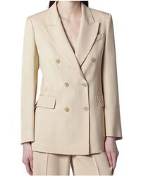 P.A.R.O.S.H. - P.A.R.O..H. Double-Breasted Corduroy Tailored Blazer - Lyst