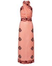 Johanna Ortiz - Energetic Patterns Linen Maxi Dress - Lyst