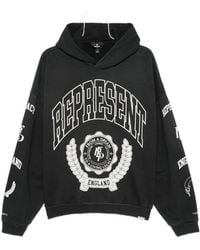 Represent - Graphic Printed Long Sleeved Hoodie - Lyst