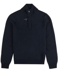 Fay - Hook-Closure Mock Turtleneck Jumper - Lyst