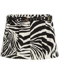 Max Mara - Zebra-Print Novella Shorts - Lyst