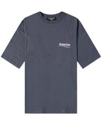 Balenciaga - T-Shirt Political Campaign Large Fit Da Uomo - Lyst