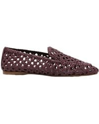 forte_forte - Woven Openwork Loafers - Lyst