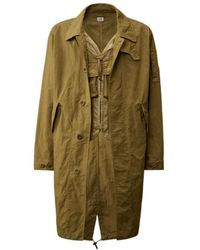 C.P. Company - Lens-Detail Long-Sleeve Coat - Lyst