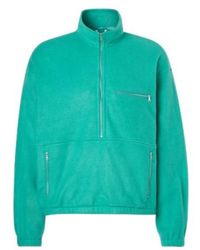 AURALEE - Silk Fleece Half-Zip Sweater - Lyst