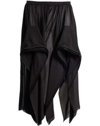 Alaïa - Alaïa Georgette Ruffle Pants - Lyst