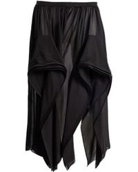 Alaïa - Alaïa Georgette Ruffle Pants - Lyst