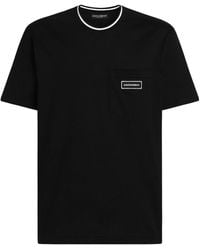Dolce & Gabbana - Logo Patch T-Shirt - Lyst