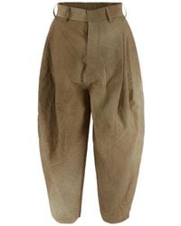 Uma Wang - Wide-Leg Button Detailed Trousers - Lyst