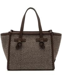 Gianni Chiarini - Small Miss Marcella Herringbone-Pattern Tote Bag - Lyst