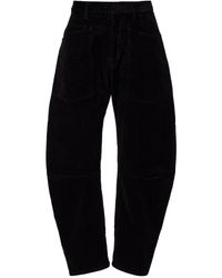 Nili Lotan - Shon Cotton-Blend Barrel-Leg Pants - Lyst